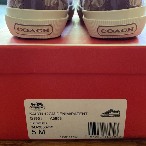 Coach signature low top iris color sneakers - Picture 4 of 5